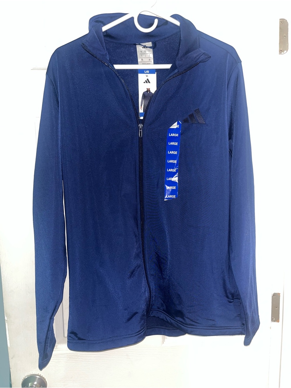 adidas Navy Full-Zip Performance Jacket